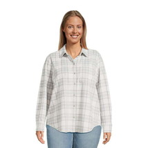 Terra &amp; Sky Women&#39;s Plus Size Button Front Knit Shirt Size OX (14) - £20.24 GBP