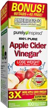 Purely Inspired Apple Cider Vinegar Capsules Non Stimulant 100 tabs - £7.98 GBP