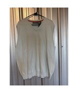 OSCAR DE LA RENTA Sweater Vest Men’s Blue Cotton Knit Preppy Size XL - $540.22 MXN