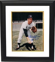 Stan Bahnsen signed New York Yankees 8x10 Photo 1968 ROY Custom Framed - $74.00