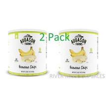 2 PACK - Augason Farms Banana Chips 2 lbs 1 oz #10 Cans, Long Term Food Prep MRE - £55.30 GBP