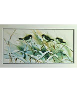 Nature Birds/Winter Watercolor Painting signed Byron Addison Wells Lim E... - £206.03 GBP