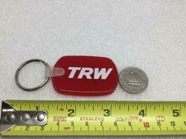 Vintage TRW Red Vinyl Promo Key Ring T.R.W. Keychain T R W Ancien Porte-Clés - £6.23 GBP