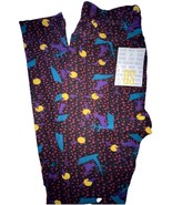 NEW LuLaRoe OS (2-10) Black Polka Dot “Howling At The Moon” Halloween Le... - $24.74
