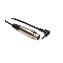 HosaTech XVM-102F 2ft XLR3F to Right Angle 3.5mm TRS Microphone Cable  - $22.00