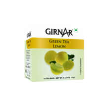 Girnar Green Tea Bags With Natural Flavour Lemon (10 Tea Bags) - £7.36 GBP
