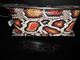 Elena Ghisellini Globe M Spotted Python Printed Bag NWTS image 15