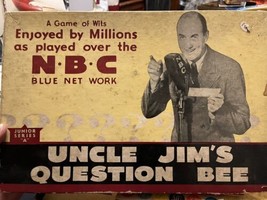 Vtg 1930s Radio Program Uncle Jim&#39;s NBC Blue Question Bee Board Game - £15.56 GBP