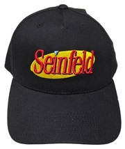 Seinfeld TV Show Embroidered Logo Black 90s Retro Adjustable Baseball Ha... - $14.84