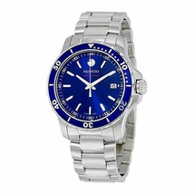 Movado 2600137 Series 800 Blue Dial Stainless Steel Men&#39;s Watch - £501.52 GBP