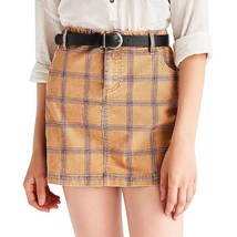 BDG Urban Outfitters Sybale Gold Red Plaid Corduroy Mini Skirt size 6 Pr... - $21.26