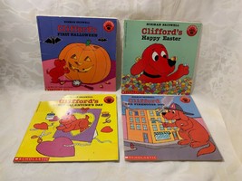 4 Clifford Books Norman Bridwell Paperbacks Halloween, Easter, Valentine&#39;s &amp; mor - £2.91 GBP