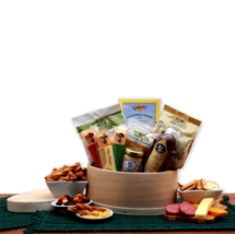 Savory Snacks Gift Box - Delicious Assortment of Meat and Cheese - £43.72 GBP