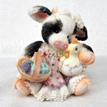 Marys Moo Moos Cow Easter Basket Put All My Eggs In Your Basket 104884 Vtg 1994 - $7.46