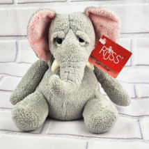 Russ Zanzibar Luv Pets Gray Elephant Plush Stuffed 6&quot; Small Love w/Tags EUC - $29.99