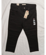 New Levi&#39;s Boy&#39;s 724 Boys Youth 16 Regular High Rise Slim Hypersoft Blac... - $11.87