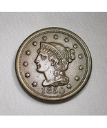 1850 Large Cent XF Details Coin AN673 - £38.05 GBP