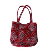 Vera Bradley Frankly Scarlet Bucket Tote Purse Retired Red Paisley Shoul... - $33.85 CAD