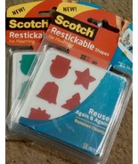 Scotch Restickable Shapes for Mounting - CHRISTMAS SHAPES - NEW - VARIOU... - $3.99