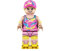 Minifigure Custom Toy Barbie In Roller Skating Outfit Barbie Movie - £5.46 GBP