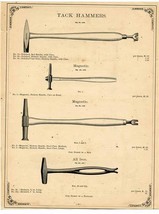 Simmons Hardware Co Tack &amp; Maydole Solid Cast Steel Hammers Catalog Page 1883 - £14.24 GBP