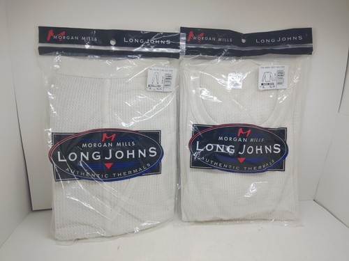 MORGAN MILLS LONG JOHNS THERMAL UNDERWEAR BOTTOMS XL And MENS LONG SLEEV... - £30.08 GBP