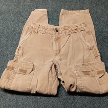 Duluth Trading Co Jeans Men 32x34 Brown Fire Hose Cargo Work Pants Relax... - $37.02