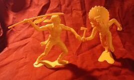 Vintage Marx Indian 6" Action Figures - 1964 - Lot of 2 - $18.97