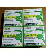 Lot 4 Good Remedies Bisacodyl 5 mg Gentle Laxative Tablets 25 count/Box SEALED - £11.40 GBP