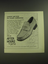 1974 Johnston &amp; Murphy After Hours Grande Shoe Ad - Comfort and style - £14.25 GBP