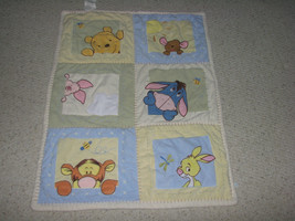 Winnie the Pooh Eeyore Tigger Piglet Rabbit Baby Crib Plush Comforter Quilt - $32.66
