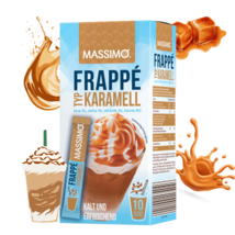 Massimo CARAMEL FRAPPE Iced coffee singles on the go -10 ct.-FREE SHIPPING - $13.85