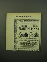 1950 South Pacific Musical Ad - Critics&#39; Award for best musical - £14.72 GBP