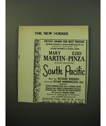 1950 South Pacific Musical Ad - Critics&#39; Award for best musical - £14.55 GBP