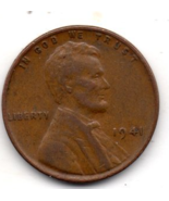 1941 Lincoln Wheat Penny- Circulated - $5.99
