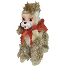 Vintage Rushton Rubber Face Puppy Dog Poodle Tan White Stuffed Animal Plush Toy - £345.52 GBP