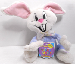 Dan Dee K-Mart Rappin Rabbit Plush Toy Sings Light Up (ONLY) Easter Whit... - $12.99