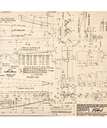 1974 Ford Motor Company Tri-Motor Model Airplane Blueprint 5-AT-C DWQQ12 - $56.16 CAD