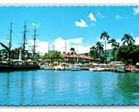 Boats in Lahaina Harbor Maui Hawaii HI UNP Chrome Postcard V9 - $3.91