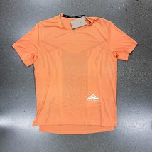 NWT Nike DM4646-871 Men Dri-Fit Rise 365 Trail Running Top Orange Trance Size M - £30.62 GBP