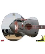 Jumbo Acoustic Guitar Skin 5 Star Custom Axe Wrap Body Art Army War Plan... - $69.25