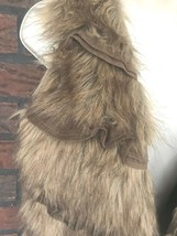 Bagatelle Faux Fur Vest Small Sleeveless Vegan Jacket Suede Details Boho... - $5.70