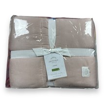 New Foundations Pottery Barn Portia Standard Sham Quilted Dusty Pink NIP - $26.24