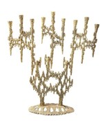 Weinberg Judaica Brass Menorah Kinetic Made in Jerusalem Israel Candleho... - $163.63