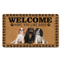 Cute Cavalier King Dogs Lover Outdoor Doormat Hope You Like Dog Welcome Mat Gift - £31.61 GBP