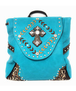 Texas West Western Cross Rhinestone Leather Concealed Carry TopHandlle B... - £31.87 GBP