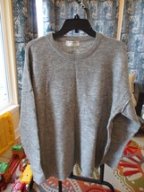 Zenana Heather Gray Oversized Sweater Small - $23.90