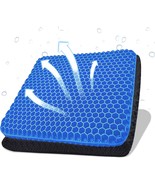 Cooling Car Seat Cushion Breathable Office Silicone Chair Mat Honeycomb ... - £26.69 GBP