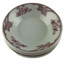 Shenango RimRol Rose Point 3 Small Sauce Bowls Restaurant Ware Railroad U36 - $24.94