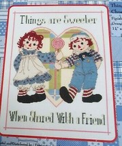 Classic Raggedy Ann Counted Cross Stitch Things Are Sweeter 77-106 NIP - £23.35 GBP